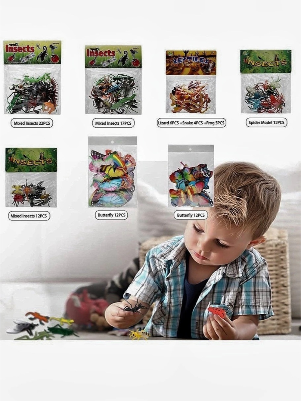 Multicolor Insect Toy Figures - Picture 2 of 7